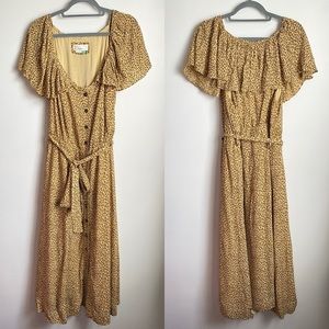 Anthropologie Bolano Leopard Print Dress